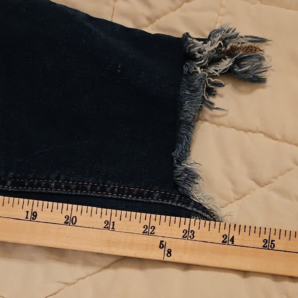 Jelly Beans Distressed Hem Straight Leg  Jeans - Picture 5 of 8
